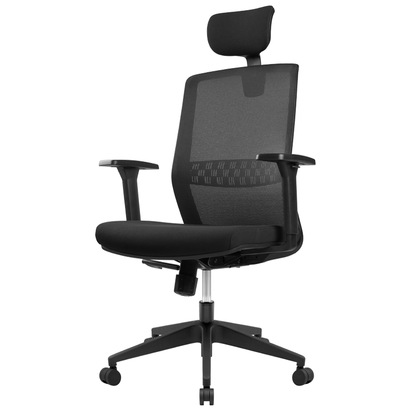 震旦（AURORA） 电脑办公椅 CELA01 黑色 人体工程学椅子 家用舒适 CELA01-黑框黑网-升降软扶手