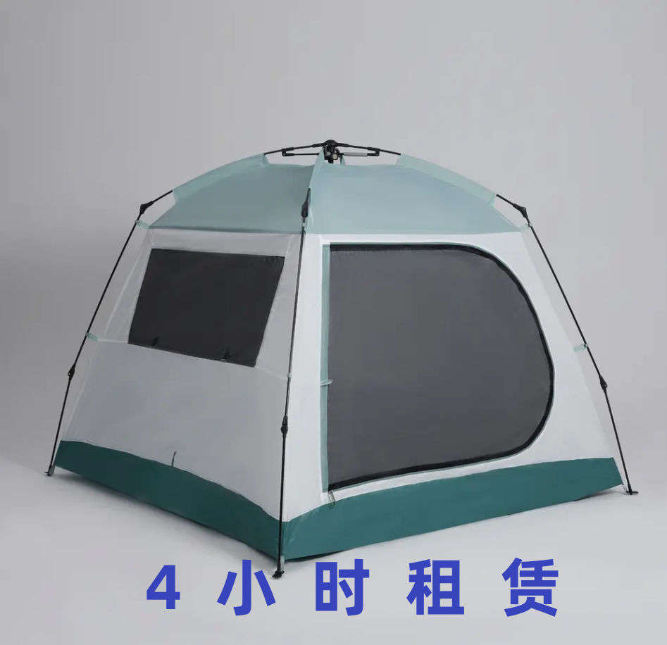 （4小时租赁）野外露营简易多功能客厅帐 FRESH 绿色