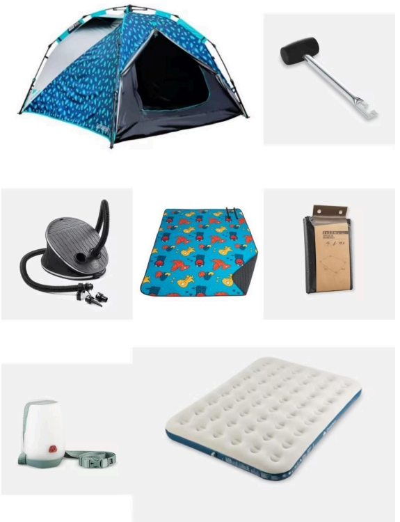 3人过夜野餐垫套餐