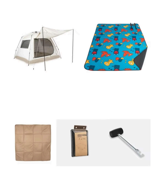 4人遮阳棚有天幕野餐垫套餐