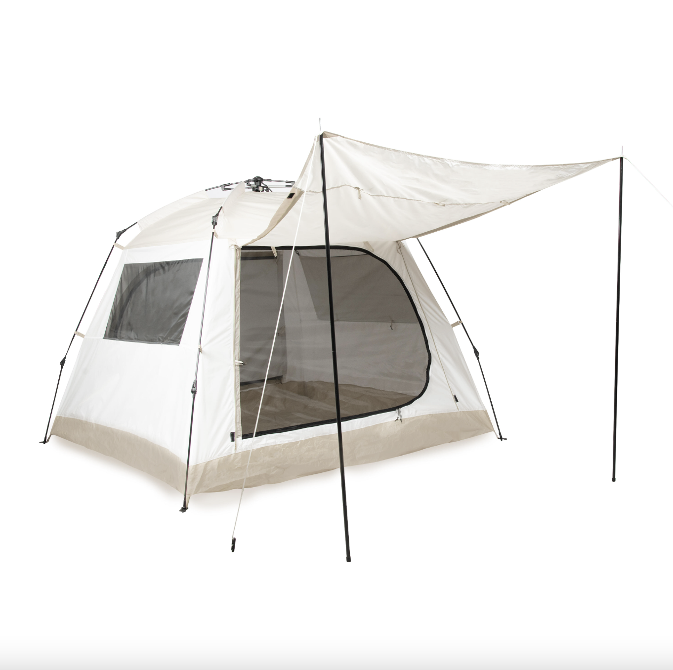 带天幕快开遮阳棚 米色