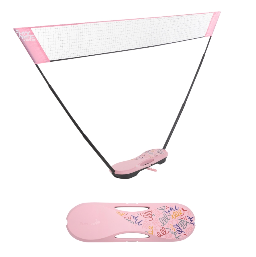 【日租】户外便携快开羽毛球网3米—元气粉