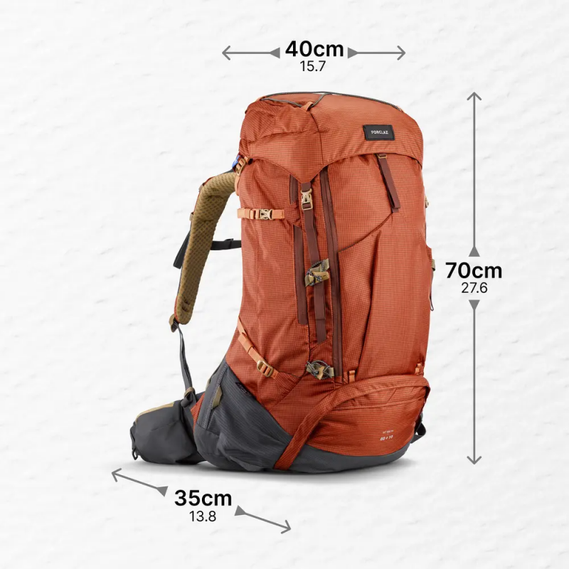 MT500徒步旅行背包 60+10升